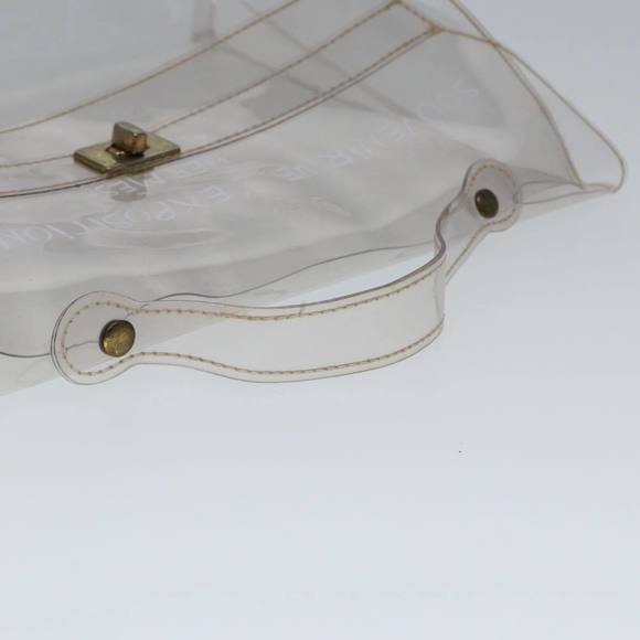 HERMES Vinyl Kelly Hand Bag Vinyl Clear Auth 79847 - Picture 7 of 16